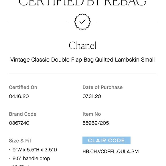 CHANEL Vintage Classic Double Flap Bag Quilted Lambskin Small - Picture 3 of 3